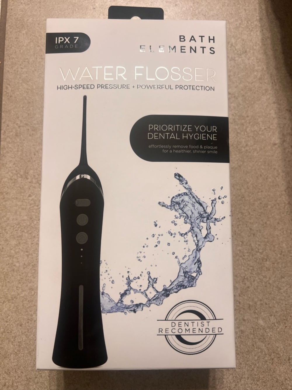 Bath Elements Water Flosser Powerful Pressure